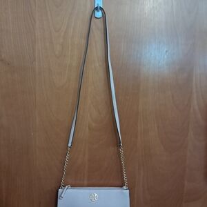 Tory Burch light pink Crossbody Bag with Gold Accents